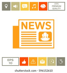 Newspapers symbol