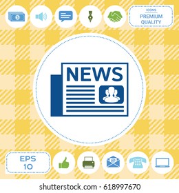 Newspapers symbol