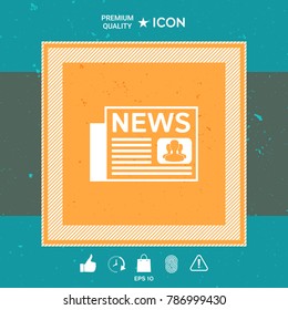 Newspapers symbol icon