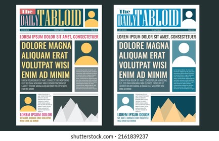 Newspater Tabloid, Layout Design, Tabloid Cover Design