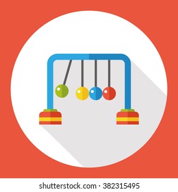 Newton ball flat icon
