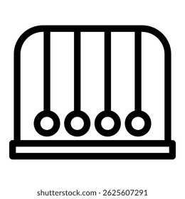 Ícone das bolas de Newton. Contorno Newton bolas ícone vetor para web design isolado no fundo branco