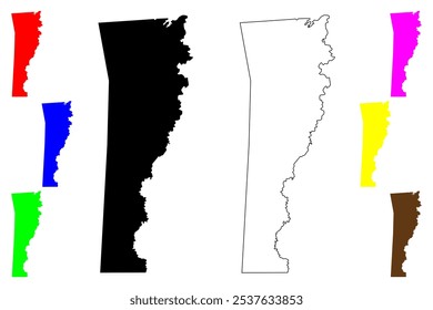 Newton County, Texas (Counties in Texas, United States of America,USA, U.S., US) map vector illustration, scribble sketch Newton map