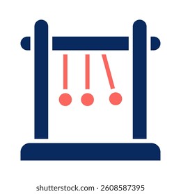 Newton Cradle Icon Element for Design