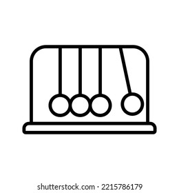 Newton cradle icon. sign for mobile concept and web design. vector illustration