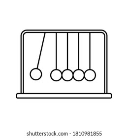 Icono de Newton Cradle. ilustración vectorial