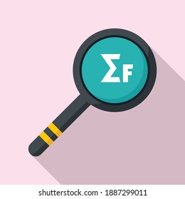 Newton force magnifier icon. Flat illustration of Newton force magnifier vector icon for web design