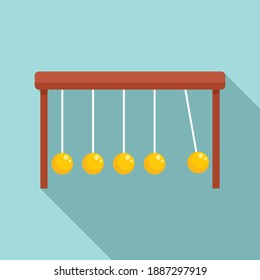 Newton gravity stand icon. Flat illustration of Newton gravity stand vector icon for web design