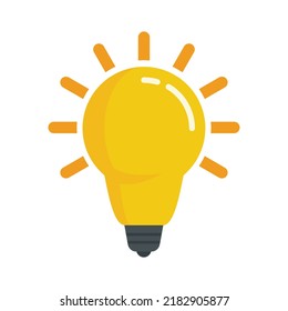 Newton idea bulb icon. Flat illustration of Newton idea bulb vector icon isolated on white background