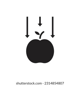 Newton Law Filled Icon Vector Illustration