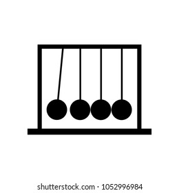 Newton pendulum isolated icon