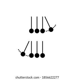 Newton s cradle icon. Vector on isolated white background. EPS 10