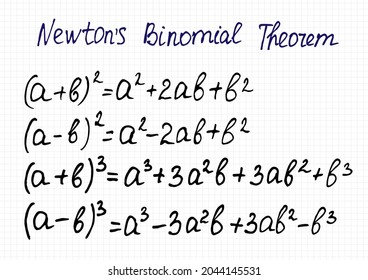 65 Binomial theorem Images, Stock Photos & Vectors | Shutterstock