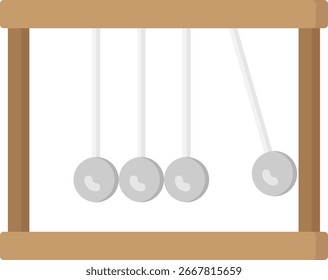 Newton's Cradle Demonstrating Physics Principles