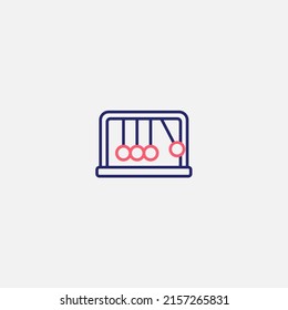 Newtons Cradle Icon Sign Vector,Symbol, Logo Illustration For Web And Mobile