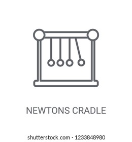 Newtons cradle icon. Trendy Newtons cradle logo concept on white background from Science collection. Suitable for use on web apps, mobile apps and print media.