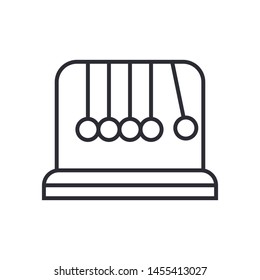 Newtons Cradle Outline Icon Vector Illustration Stock Vector (Royalty ...