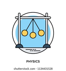 Newton's cradle; physics concept for action and reaction or cause and effect