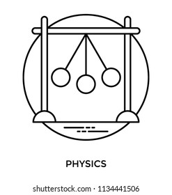 Newton's cradle; physics concept for action and reaction or cause and effect