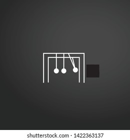 Newtons Cradle vector icon. Newtons Cradle concept stroke symbol design. Thin graphic elements vector illustration, outline pattern for your web site design, logo, UI. EPS 10.