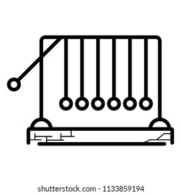 Newtons Cradle Icon Vector Stock Vector (Royalty Free) 1064587055 ...