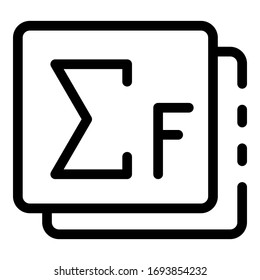Newtons icon. Outline newtons vector icon for web design isolated on white background