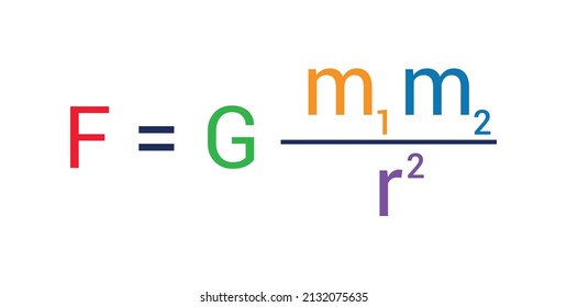 Newton's law of universal gravitation formula