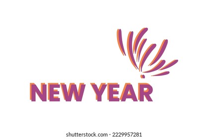 Newyear with fireworks - Download this art and choose the enhanced licenced for more usability