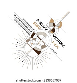 Newyork, bronx , modern and stylish motivational quotes typography slogan. Abstract illustration design vector for print tee shirt, typography, poster and other uses. Global swatches.