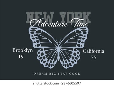 newyork and butterfly vector margarita mariposa stationery,mug,t shirt,phone case fashion slogan style spring summer sticker 