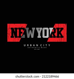 NEWYORK CITY illustration typography. perfect for t shirt design