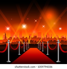 New-York city movie red carpet movie theater