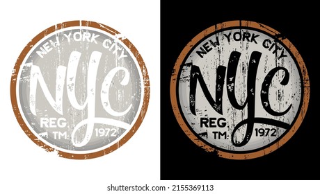 Newyork City NYC Customizable Vector Torn For Print