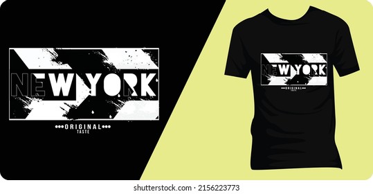 Newyork City Typography Graphic Design, For T-shirt Prints, Vector Illustration