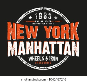 Newyork City typography, slogan t-shirt, vector illustration