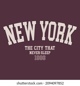 Newyork Fashion, t shirt graphic design, vector artistic illustration graphic style, vector, poster, slogan.