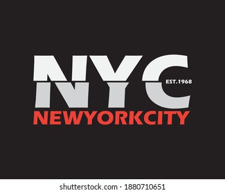 Newyork lettering vector graphic illustration, creative clothing, suitable for design of t-shirts, clothes, hoodies, printing products etc.