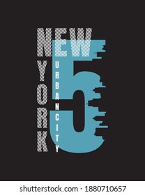 Newyork lettering vector graphic illustration, creative clothing, suitable for design of t-shirts, clothes, hoodies, printing products etc.