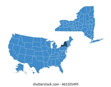 New-york state map