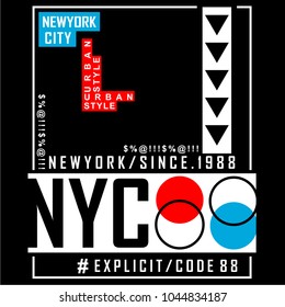 NEWYORK Typhography Design/Print Design/T-Shirt Design,vector illustration