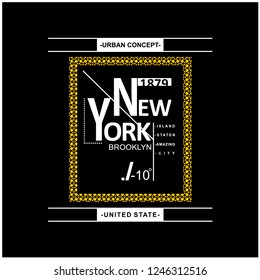newyork typography design t-shirt