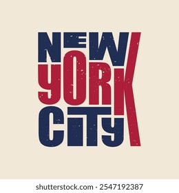 Logotipo vintage de la tipografía de Nueva York, insignia, etiqueta engomada. Amante de la ciudad de Nueva York Ilustración vectorial de letras cortas. Adecuado para el diseño de camisetas, ropa, sudaderas con capucha, productos de impresión, etc.