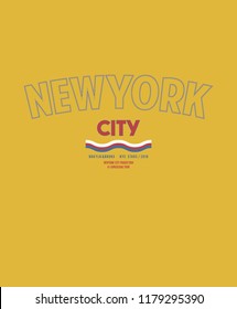 newyork varsity slogan graphic