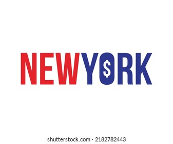 NewYork or newyork word text logo. America Logo. NY State.