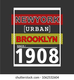 NEWYORK/BROOKLYN Typography Design/T-Shirt Design,vector illustration