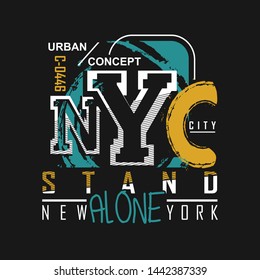NEWYORK/NYC CITY typography design for t-shirt,vector illustration