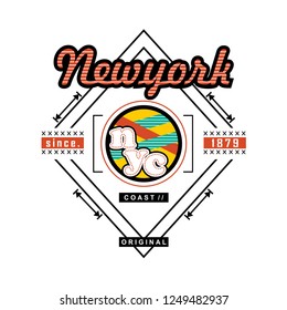 newyork/nyc typography design.vector illustration