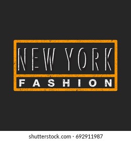 Newyork.typography,Fashion.T-shirt graphic vector Print