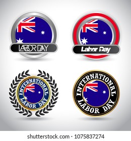 Newzealand Flag labour day design vector 