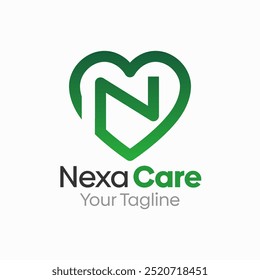 Design-Vorlage für Nexa Care-Logo. Gut für Unternehmen, Agentur, Gemeinschaft und Organisation